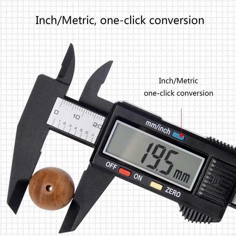 Digital Caliper Micrometer Measuring Tool Electronic Vernier Caliper Accurate