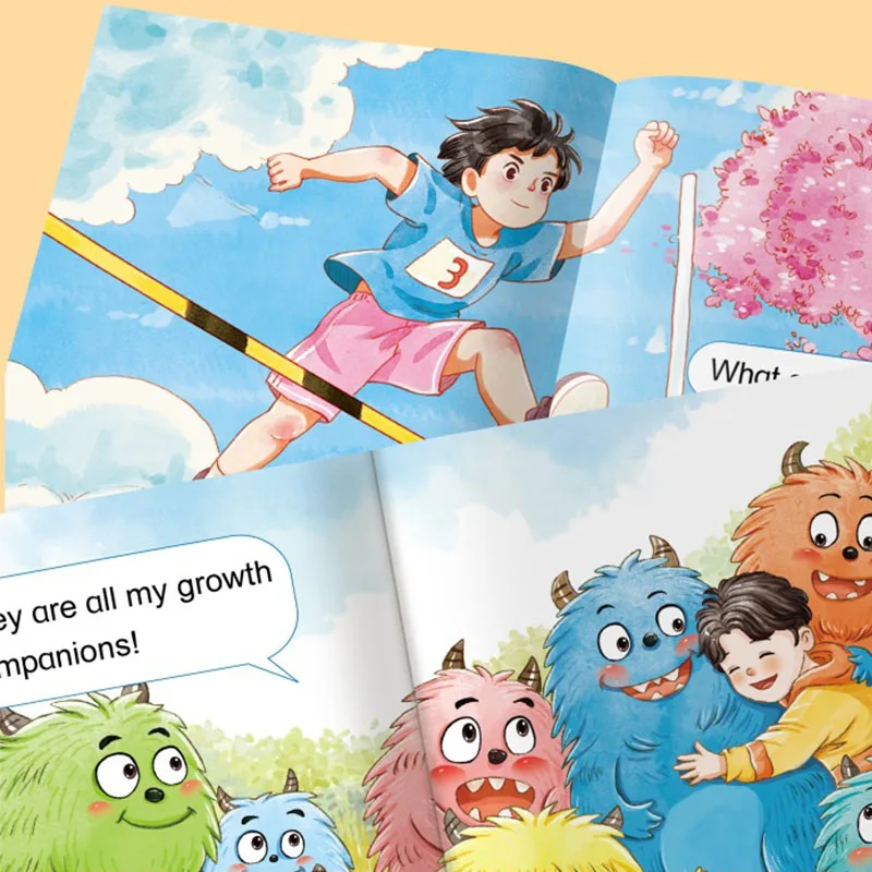 Kids English Bilingual Story Books 10 Books/ Set Audio Picture Books Early Learning Educational Books for Toddlers