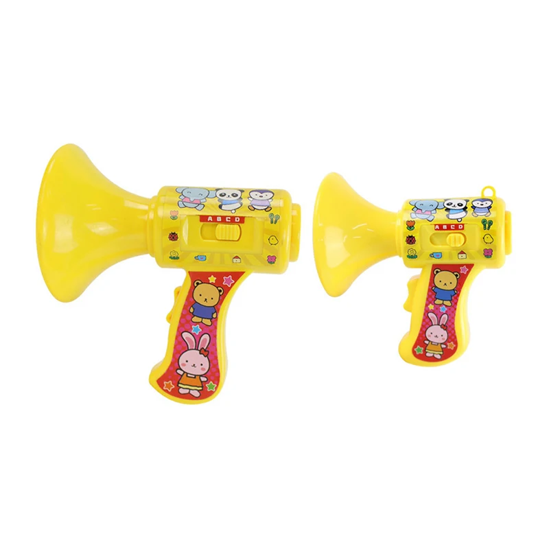 Altifalante portátil com mudança de voz para crianças, altifalante infantil, chifre divertido, educação infantil, brinquedo, instrumentos musicais, presente infantil