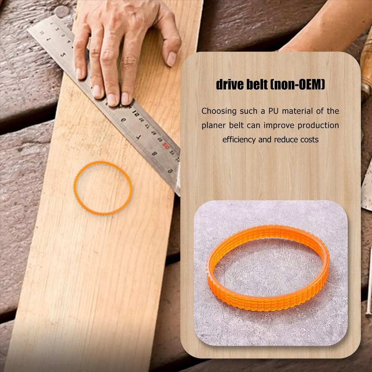 FTGT-1 x orange PU belt suitable for planer 1900B