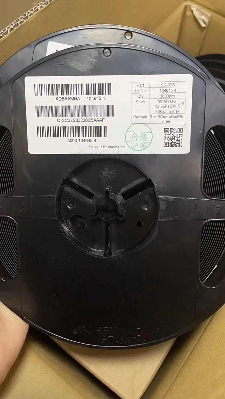 (100 buah) asli dalam stok SC-32S 32.768KHZ 12.5PF 7.0PF Q-SC32S0322070AAAF SC-20S Q-SC20S03220C5AAAF SMD kristal osilator