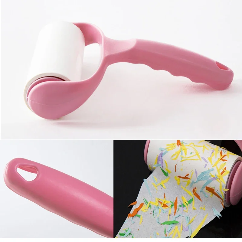 1PCS Private Money Box Tearable Roll Paper Sticky Roller Dust Wiper Safe Stash Storage Sight Secret Replaceable Cleaning Brush