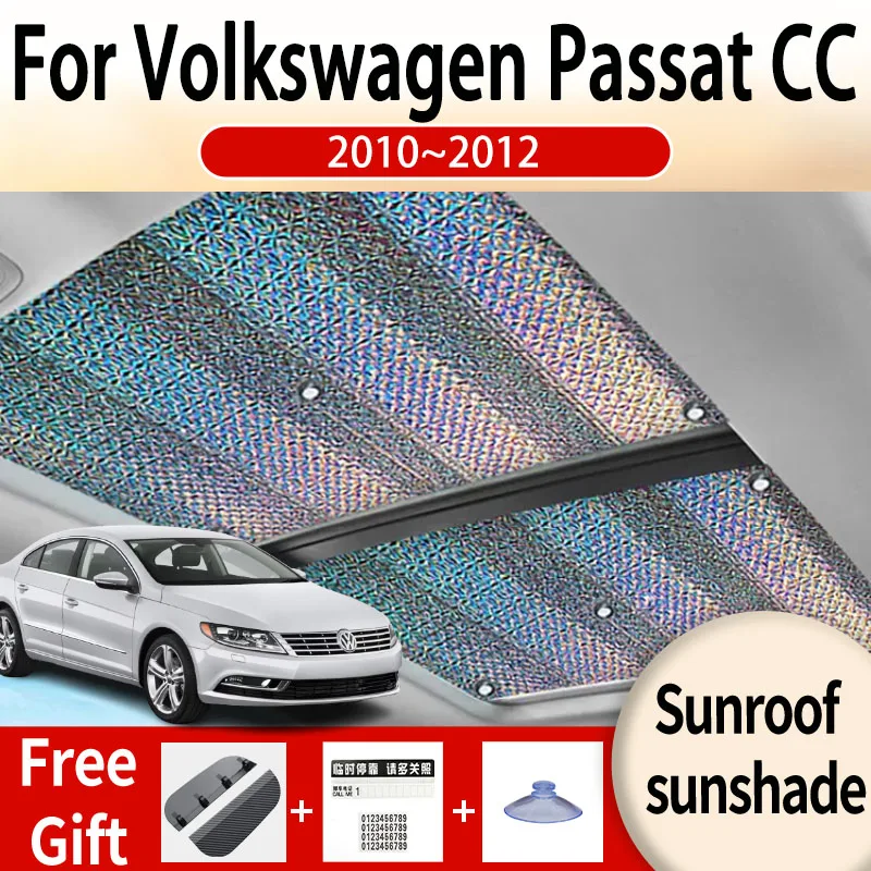 

For Volkswagen VW Passat CC 2010~2012 2011 Car Sunroof Sunshade Panoramic Windshield Sunshade Anti-ultraviolet Auto Accessories