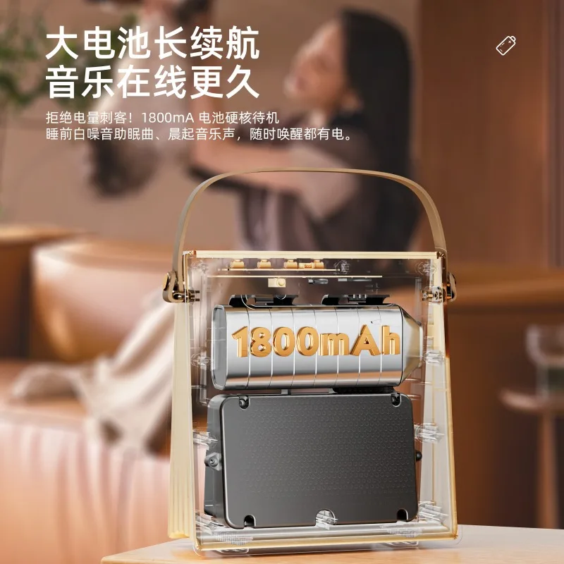 مكبر صوت ذكي محمول يعرض كلمات ديناميكية، هدية ضوضاء بيضاء، مكبر صوت بلوتوث عالي الطاقة #3