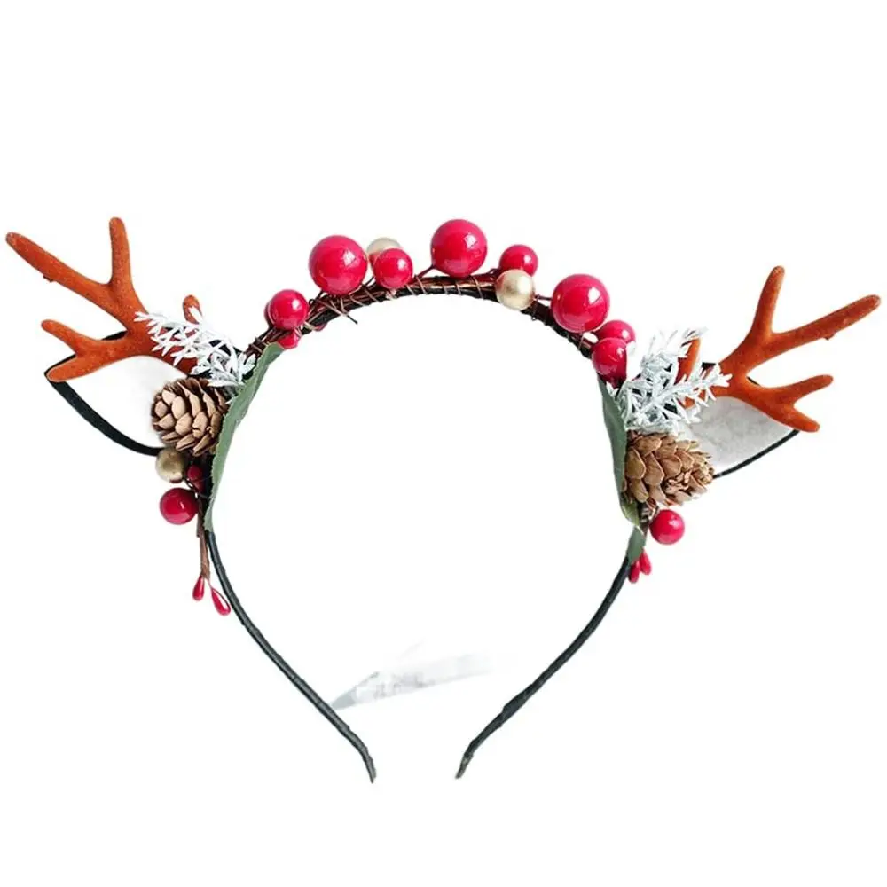 

Props Fashion For Female Branch Make Up Deer Horns Women Hair Band Antlers Headband Korean Style Head Hoop Hair Accessories