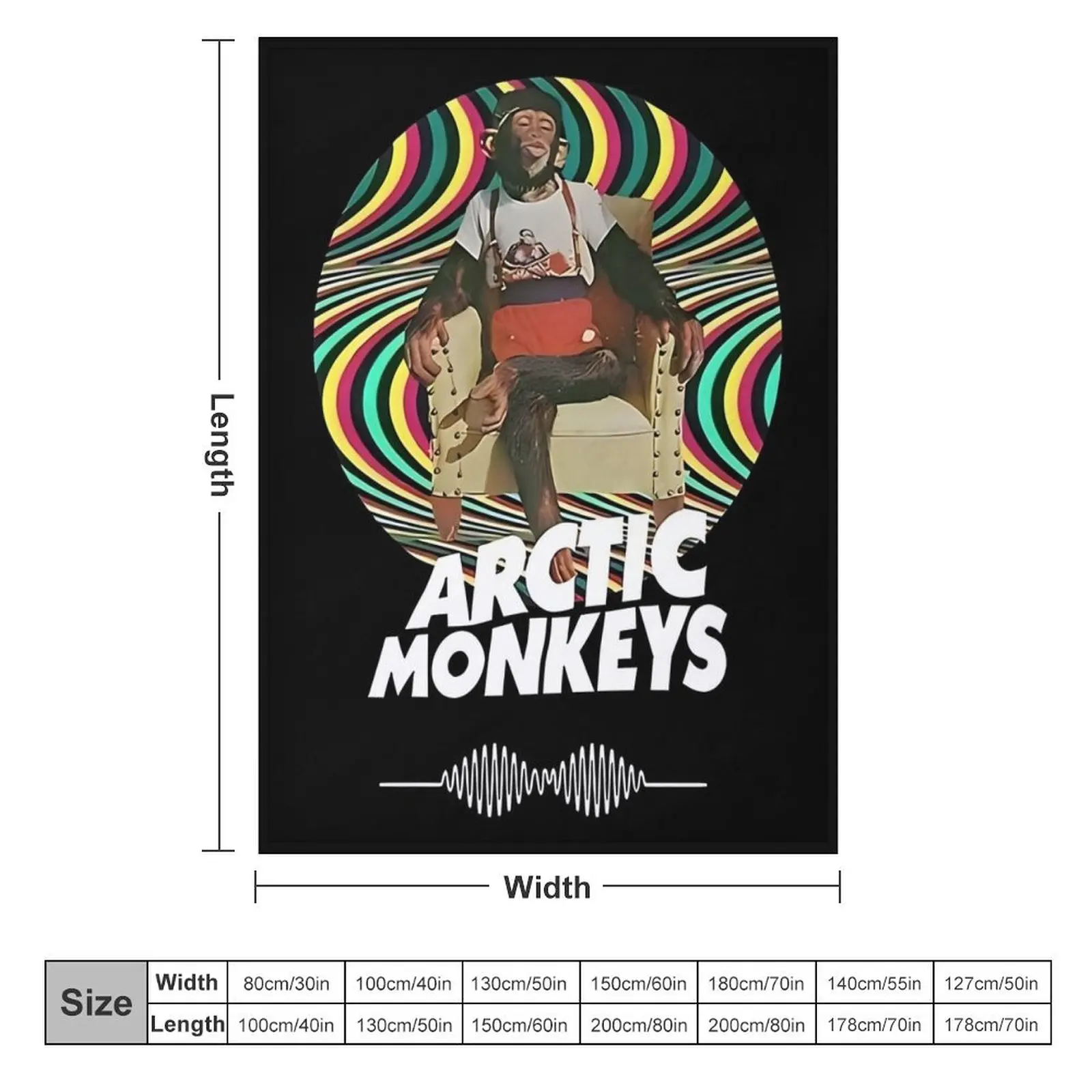 ocean vintage art arctic monkeys miles turner, arctic monkeys seascape Throw Blanket Retros Thermal Blankets