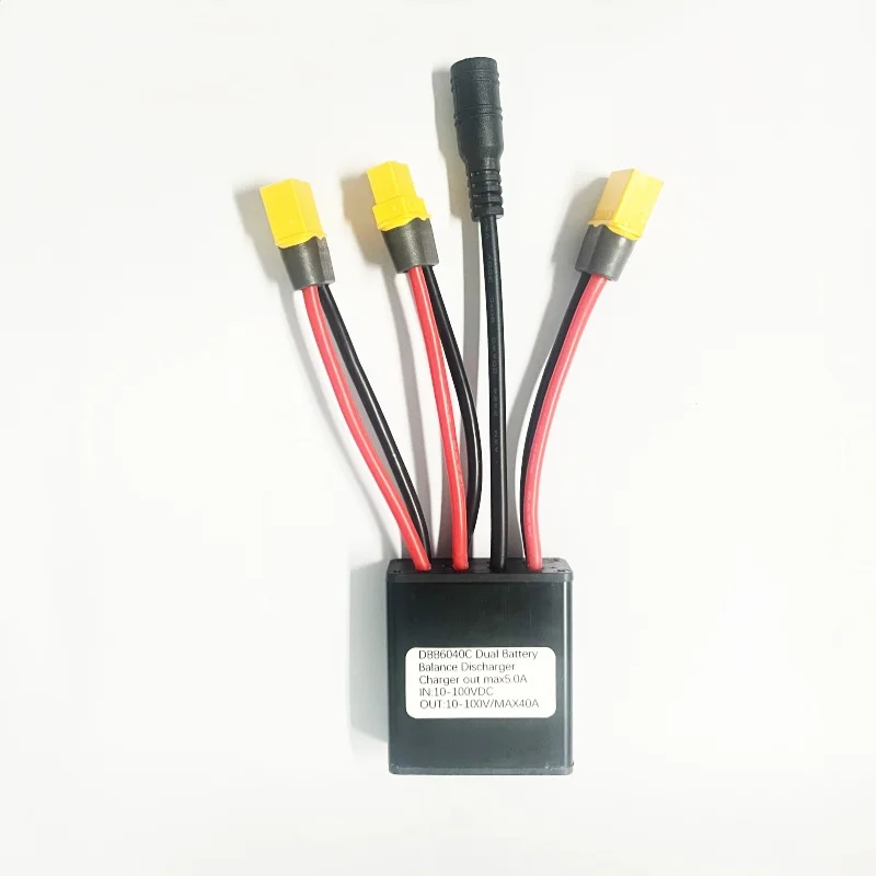 Convertisseur de décharge double batterie, adaptateur de connexion simultanée, Module de décharge équilibrée, pièces de vélo électrique, 10V-100V,20-50A