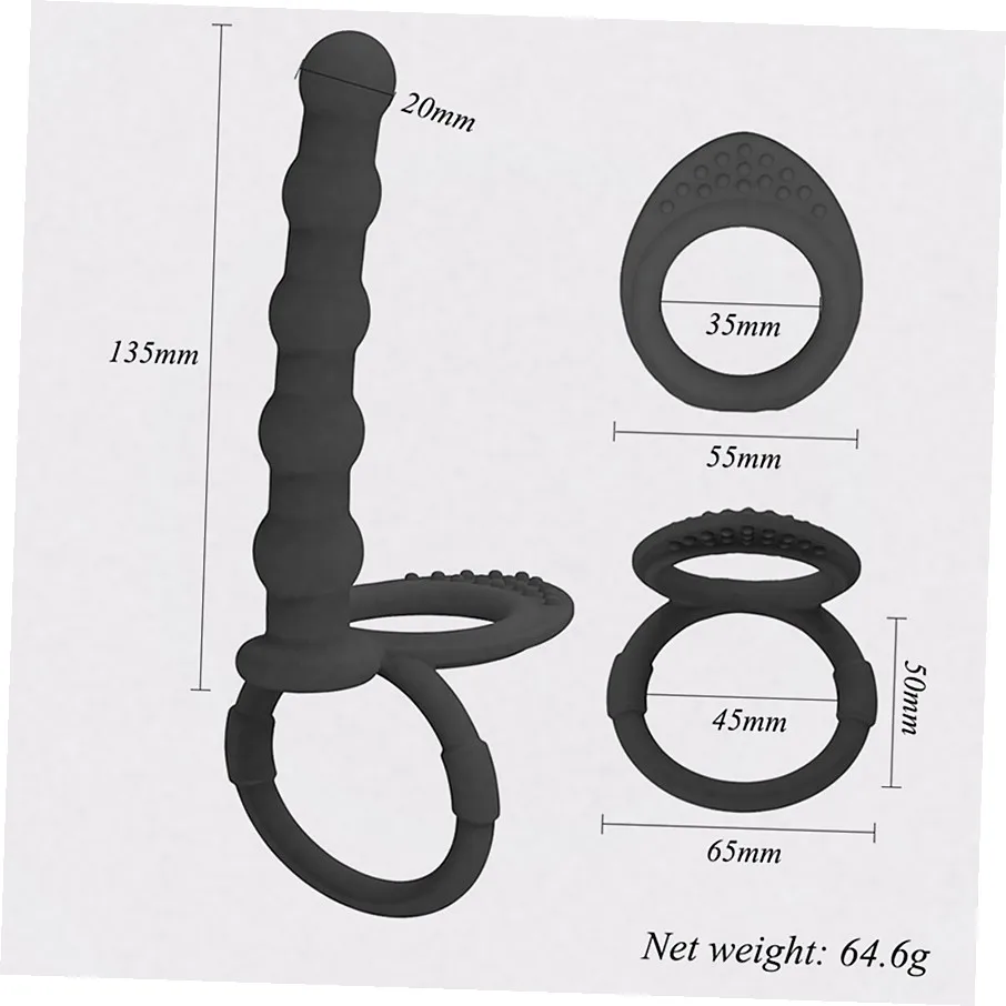 Body Safe Silicone Anal Beads Anal Plug Prostate Massage G Spot Stimulation Adult Sex Toys For Men Women Gay view 3