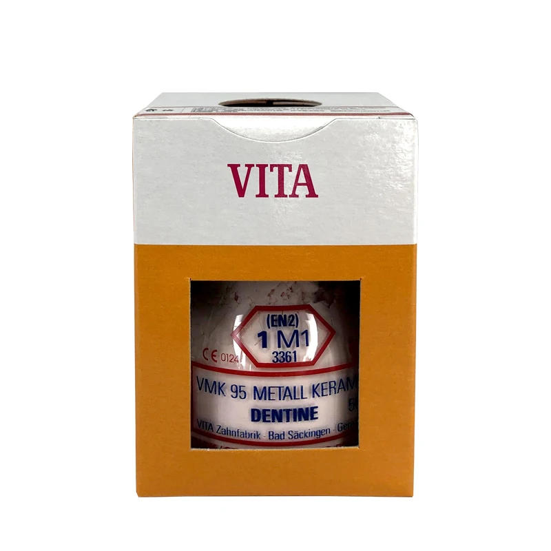 

VITA VMK 95 Dentin PFM 50g Dental Metal Body Powder for Veneer Ceramic Translucent Enamel Porcelain Powder 50g for Metal