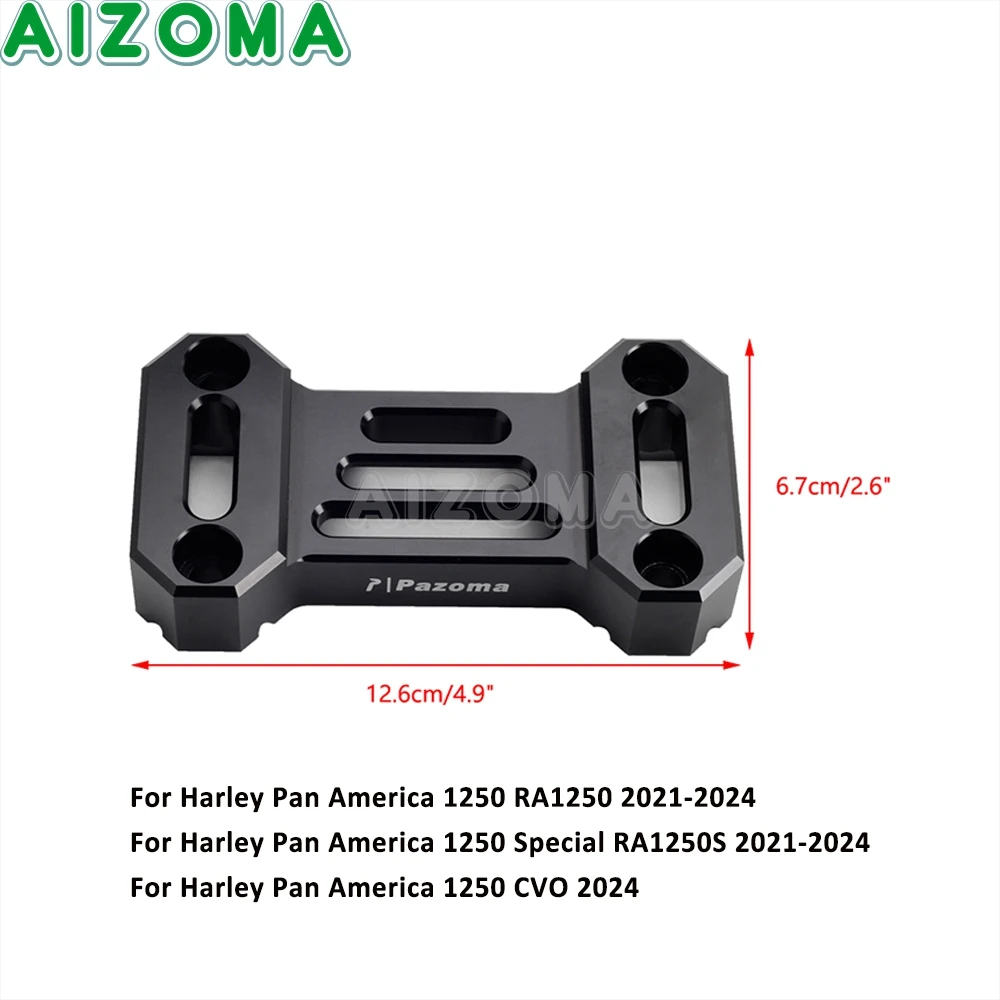 For Harley Pan America 1250 RA1250 Special RA1250S Motorcycle Handlebar Retainers Risers Top Cover Clamp Mount Holder 2021-2024