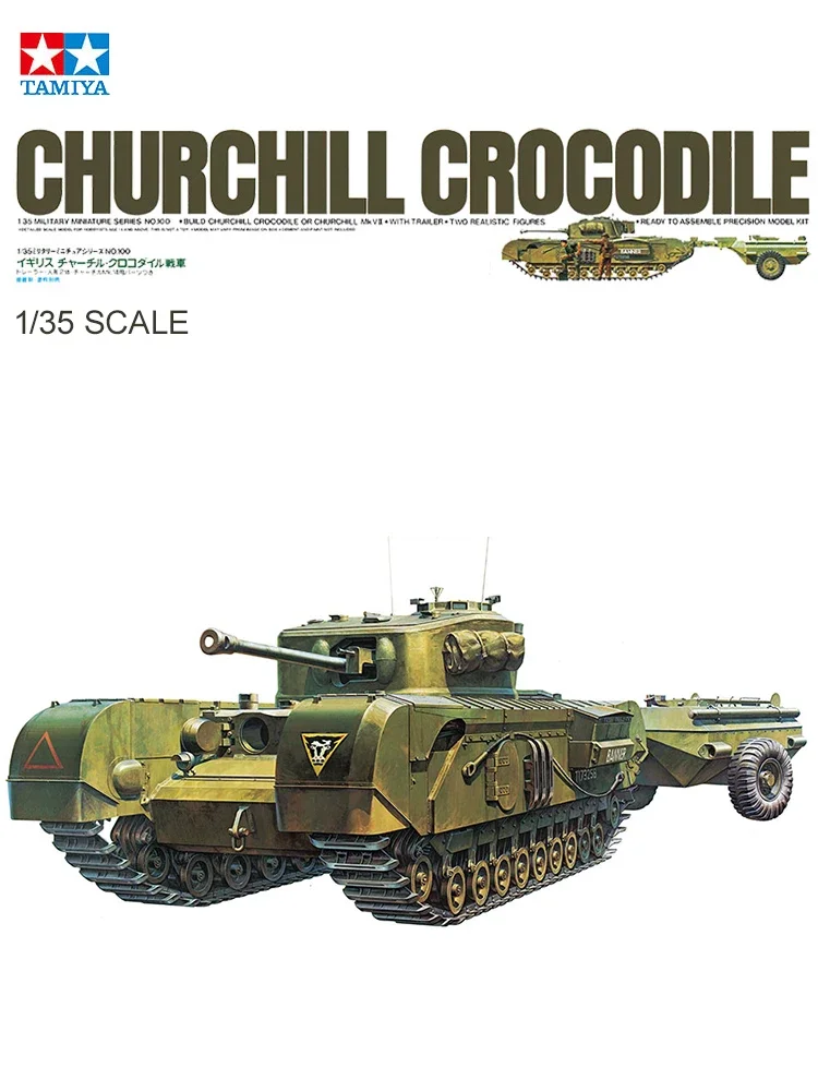 TAMIYA Assembled Tank Model Kit 35100 British Churchill Alligator Tank 1/35