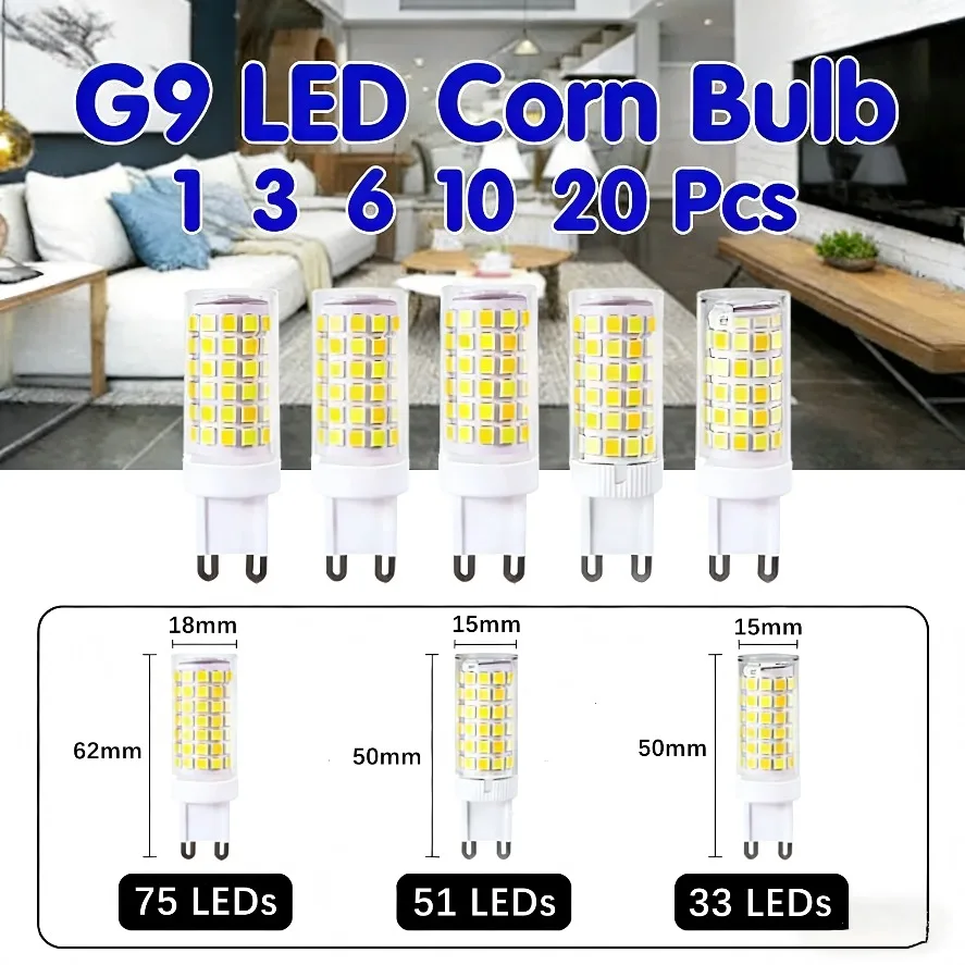 1-20PCS Led Bulb G9…