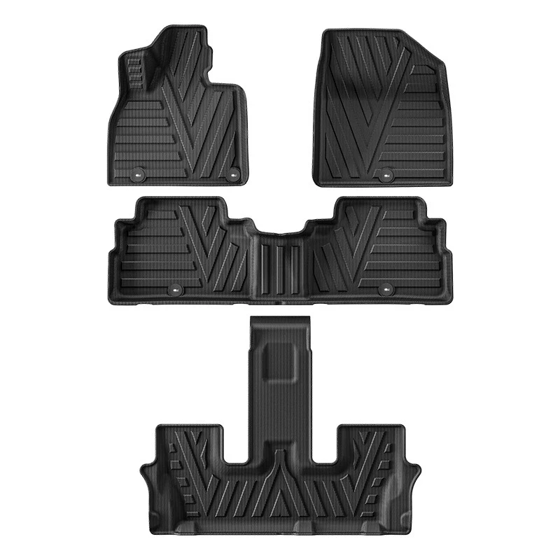 

For Chevrolet Tahoe 2024 TPE Floor Mats All Weather Waterproof Anti-Slip Rear Trunk Cargo Liner Anti Dirty Pads