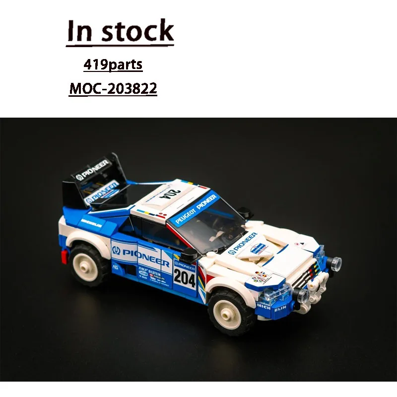 

MOC-203822NewClassic405 T16Спортивный гоночный автомобиль, строительный блок, модель 419 деталей MOC, креативная детская игрушка-конструктор на день рождения для мальчиков