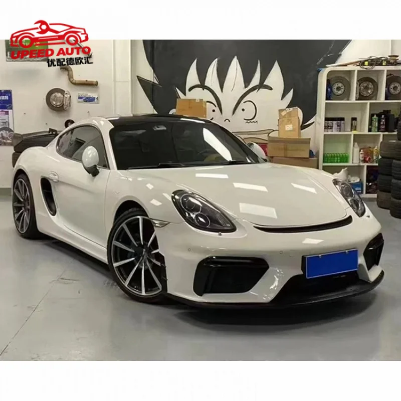 Suitable for 718 Boxster Cayman Upgraded with GT4 Front Bumper PP Plastic Primer Body Kit