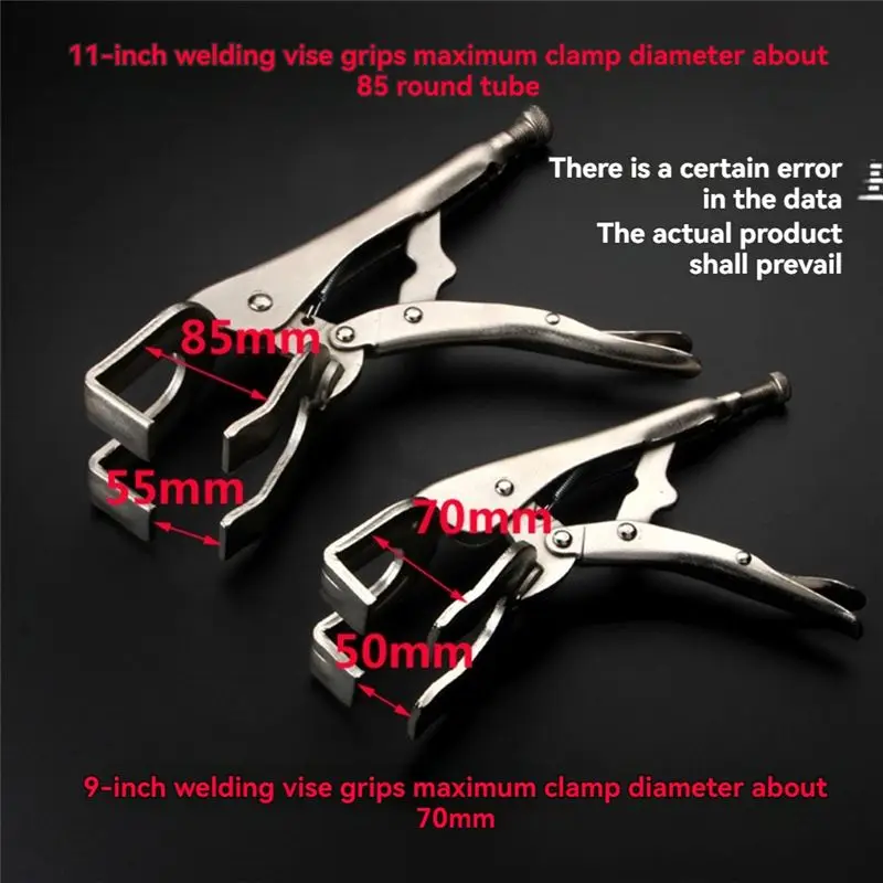 A27F-Multi-Function Pipe Welding Butt Pliers Welding Pliers Tools Adjustable Grip Vise U-Shaped Welding Vise Grips