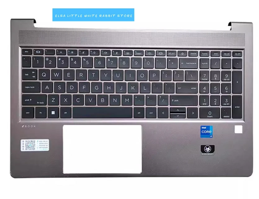 FOR HP ZBook Power G7 G8 Palmrest Upper Case W Backlight Keyboard M26112-001