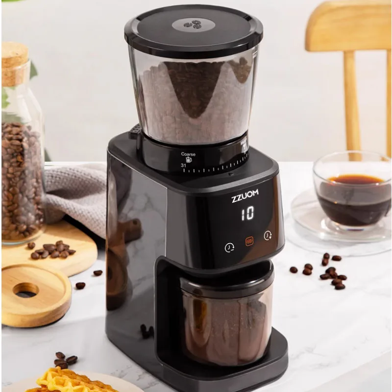 Small Coffee Bean Grinder  Electric Mill Coffee Bean Powder Machine High Precision Conical Grinding Core Touch Screen