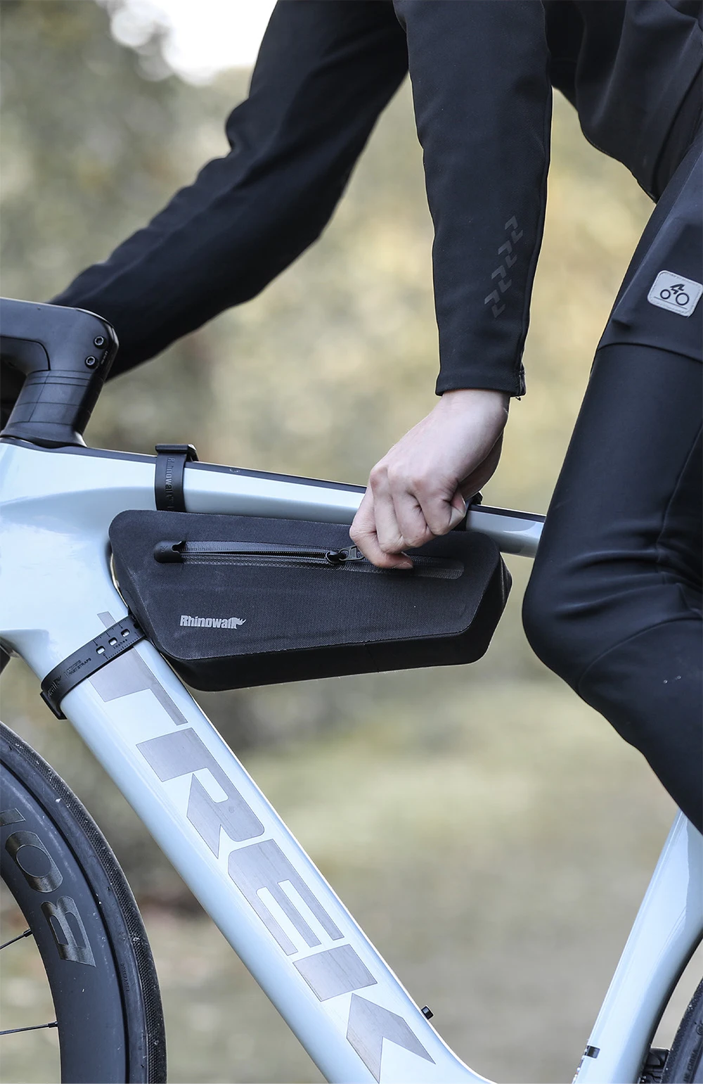 Rhinowalk Fahrradrahmentasche Wasserdicht 1,3L/1,9L Fahrrad-Dreieckstasche für MTB, Rennrad, Gravelbike Zubehör Bikepacking – Detail 19