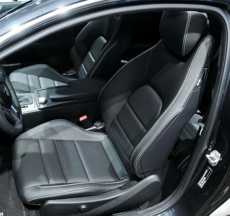 For Mercedes Benz C Class Coupe C204 2015 2014 2013 2012 2011 PU Leather Custom-made Car Seat Covers Full Set Accessories
