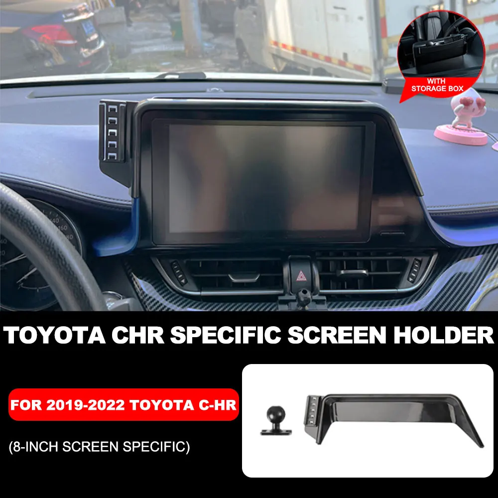 For Toyota CHR C-HR 2018 2019 2020 2021 2022 Car Phone Holder Screen Fixed Navigation Bracket Base Wireless Charging Accessories