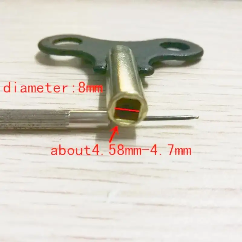 Wholesale 10pcs/ Lot High Quality Wood Clock Key Metal Clock Key Wood Clock Tools - WT0002