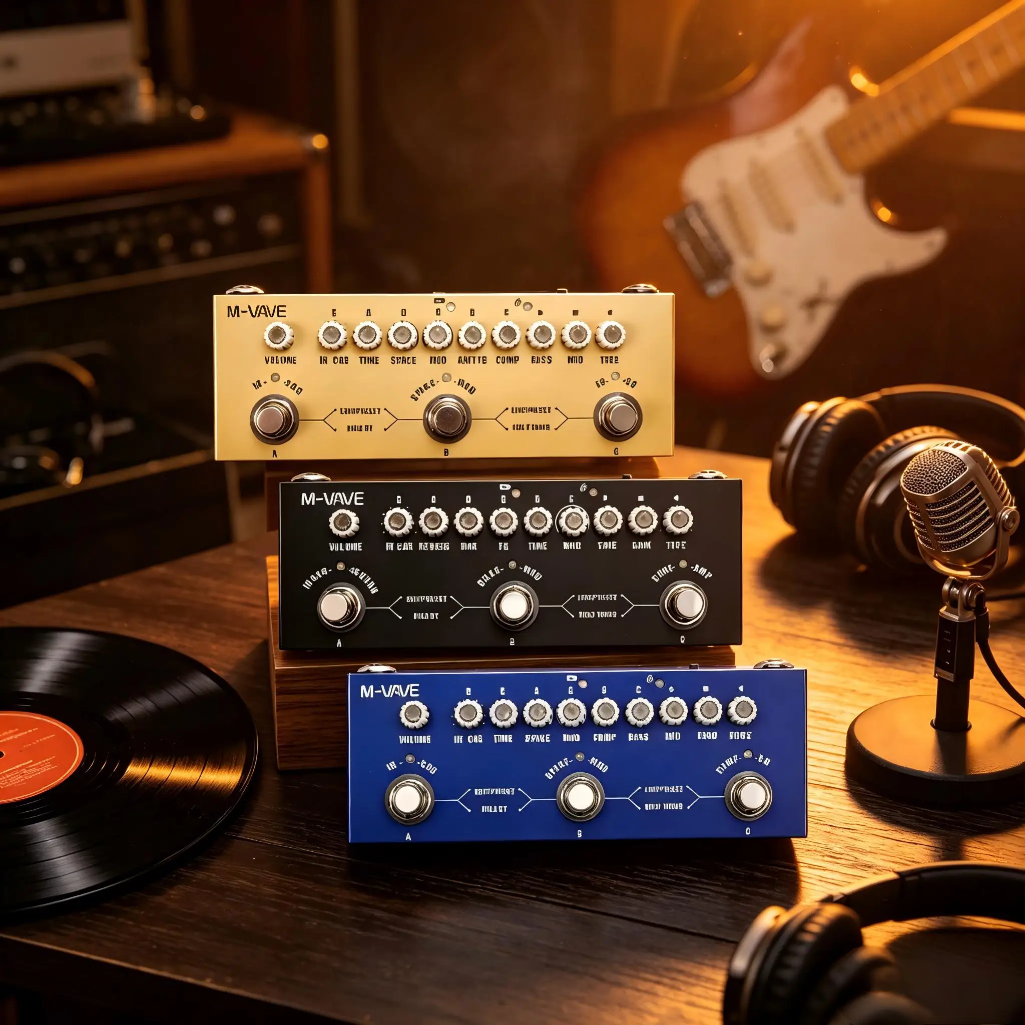 M-VAVE Cube Baby Portable Multifunction Effects Pedal: Customizable Tone Control with Multiple Knobs—a Must-Have for Band Rehearsals, Recording, and Guitar Distortion Effects