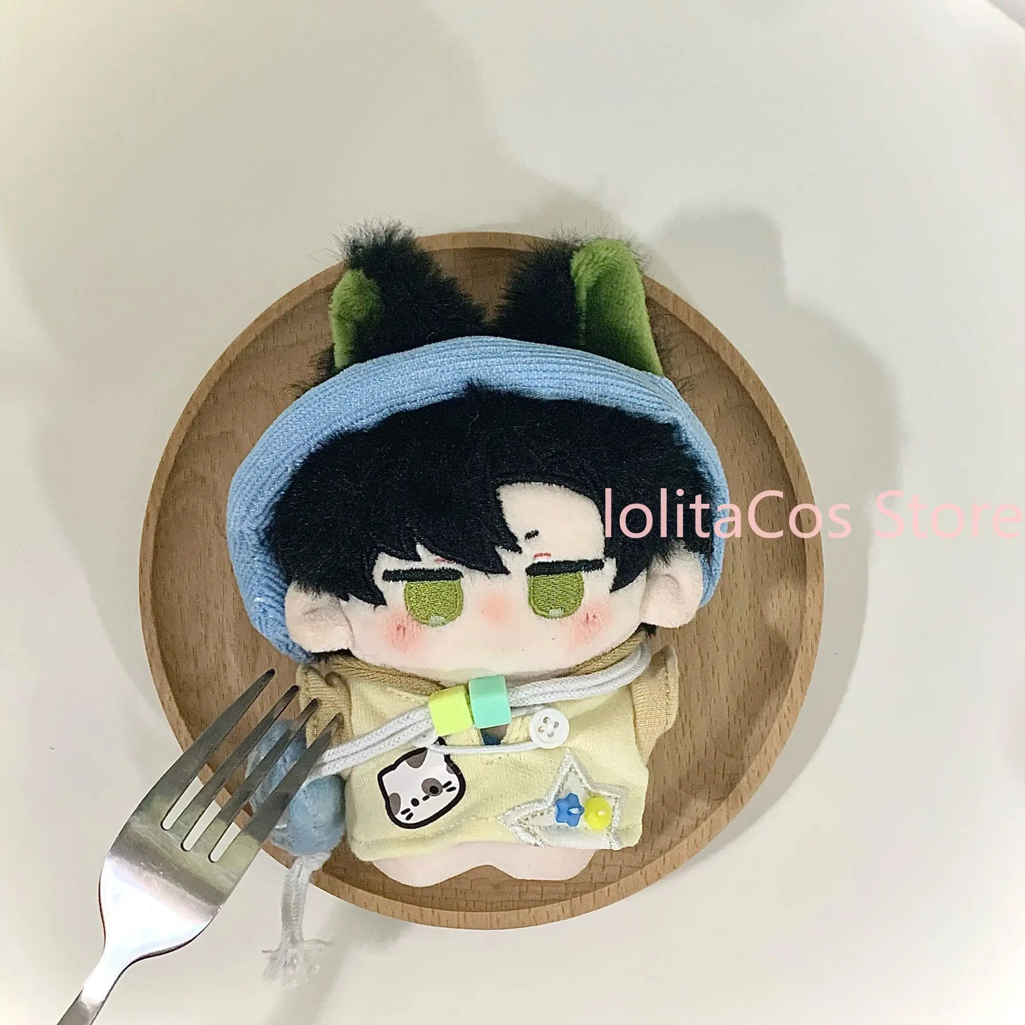 

New 10cm Love and Deepspace Zayne Kawaii Plush Doll Q-version Stuffed Toy Keychain Anime Bag Charm Pendant Decor Cosplay Gift