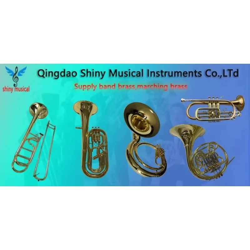 Yellow Brass Tuba OEM Wholesale Production Selling 4/4 Tuba