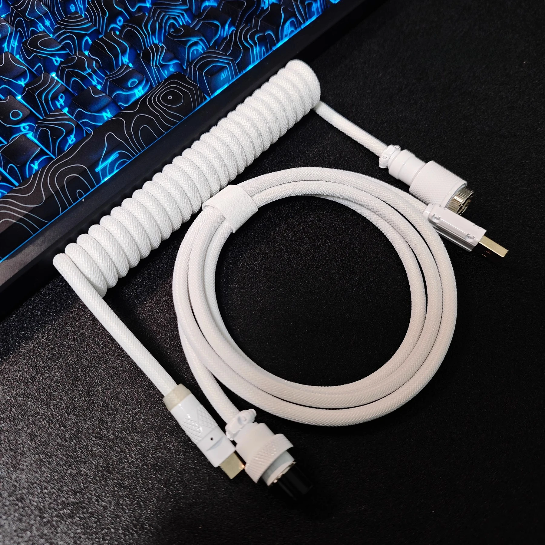 8K Magnetic Switch Aviator Cable 59 Inch USB A To TYPE-C Support 8K Return Rate for Magnetic Switch Mechanical Keyboard DIY Kit