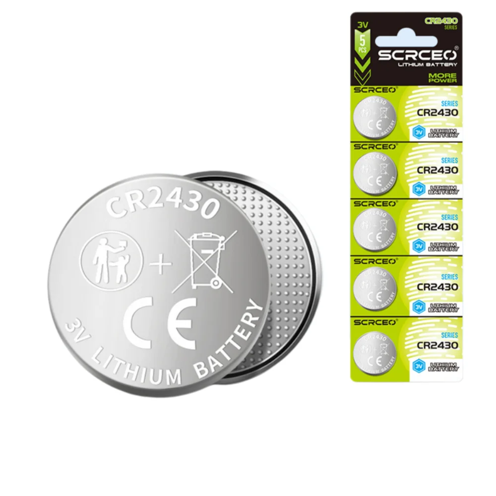 CR2430 3V Lithium Battery Button Coin Cell DL2430 BR2430 ECR2430 For Car Key Remote Watch Toys Calculator 5-100PCS Batteries