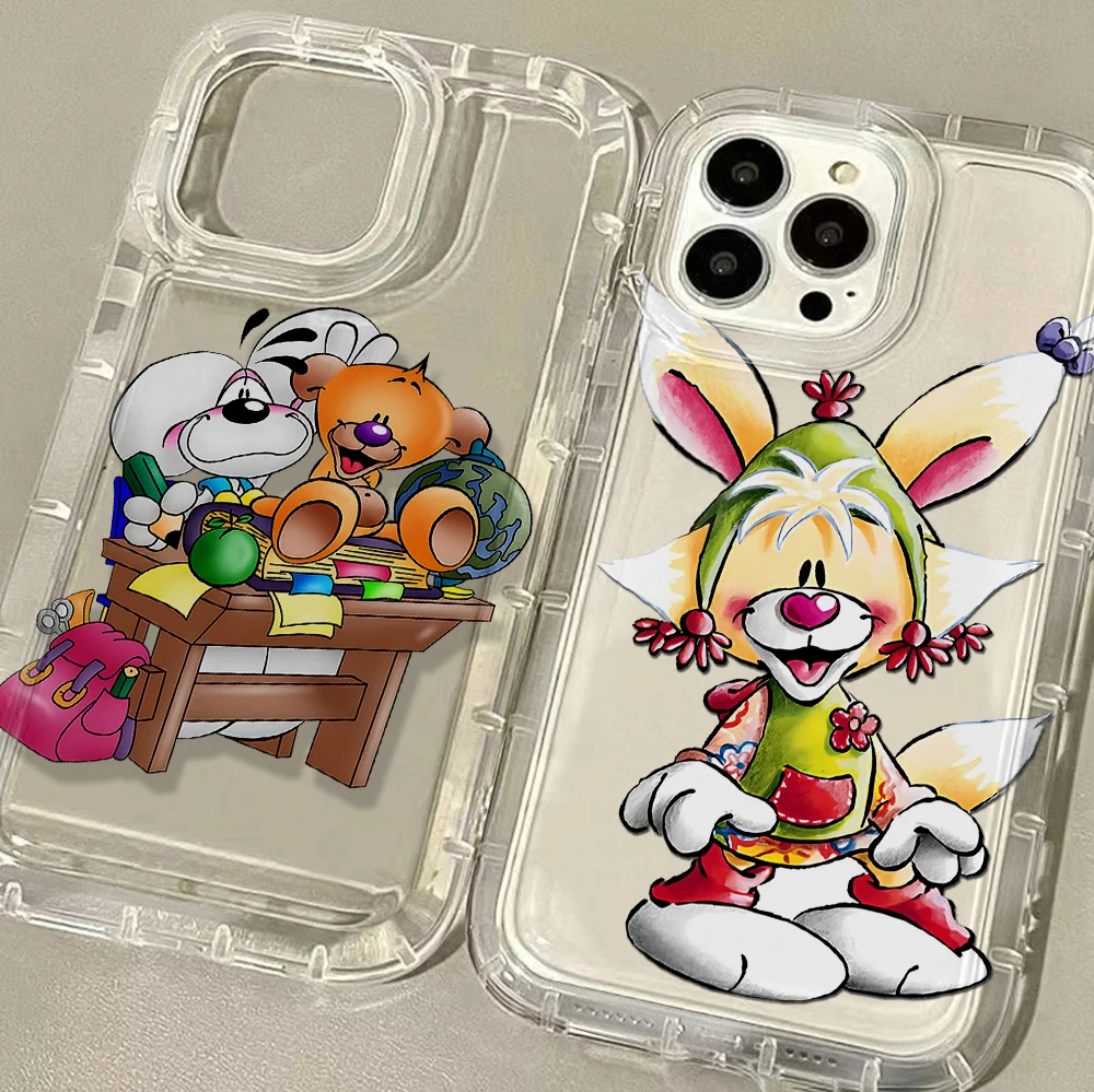 Cartoon Studierende Charaktere Handyhülle für iPhone 17 16e 16 15 14 13 12 11 Pro Max 7 8 Plus X XR XSMax Airbag Sturzsichere Transparente Hülle