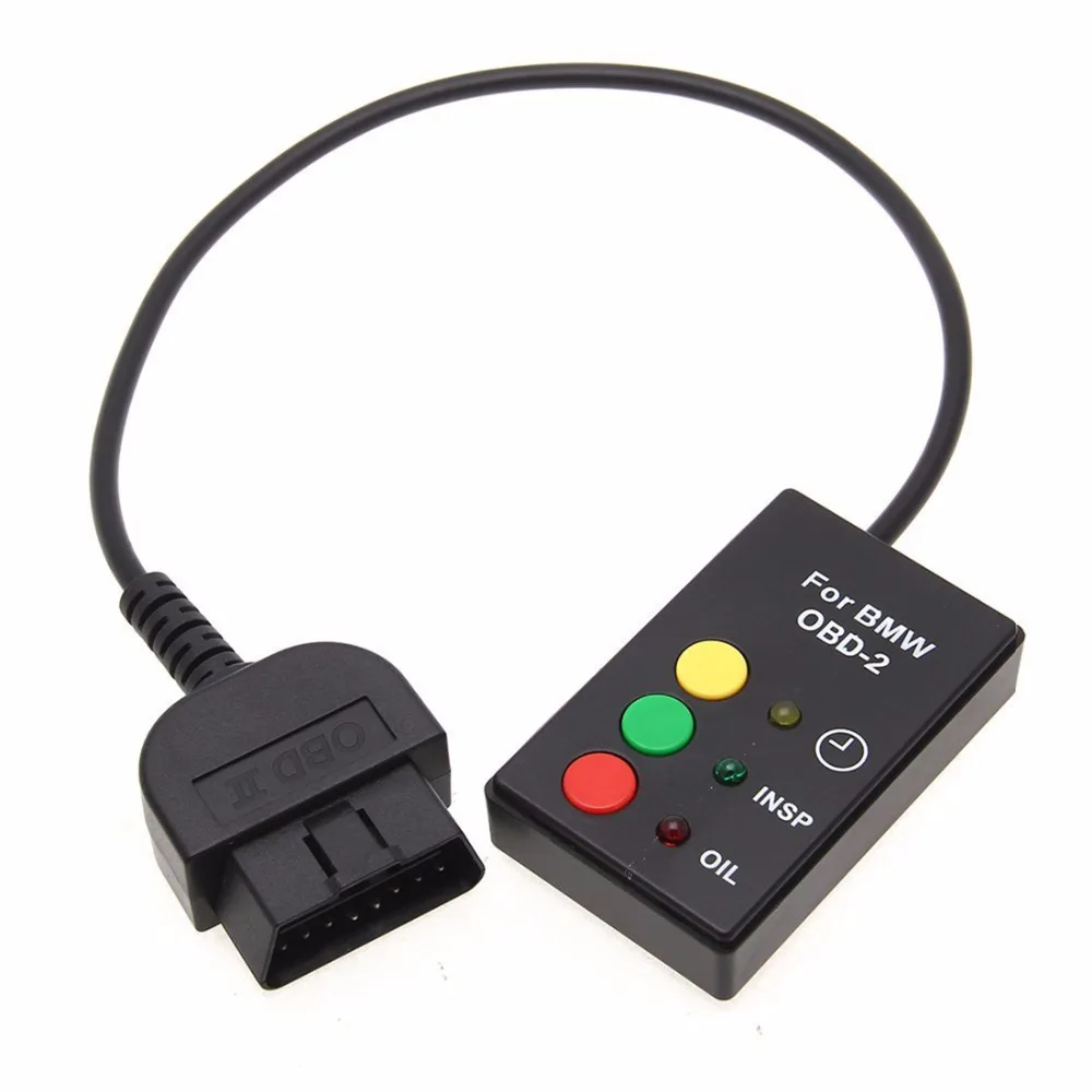 for BMW OBD2 Oil Service Reset Tool 3 2 Button Inspection 1982 to 2001 E30 E34 E36 E39 Z3 16Pin 20PIN LED Car Diag Scan B-MW