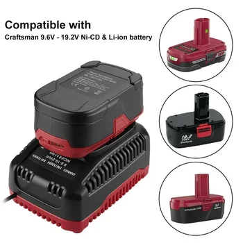 9.6V-19.2V 2A Craftsman Ni-CD/리튬 이온 배터리 용 스마트 배터리 충전기 어댑터 