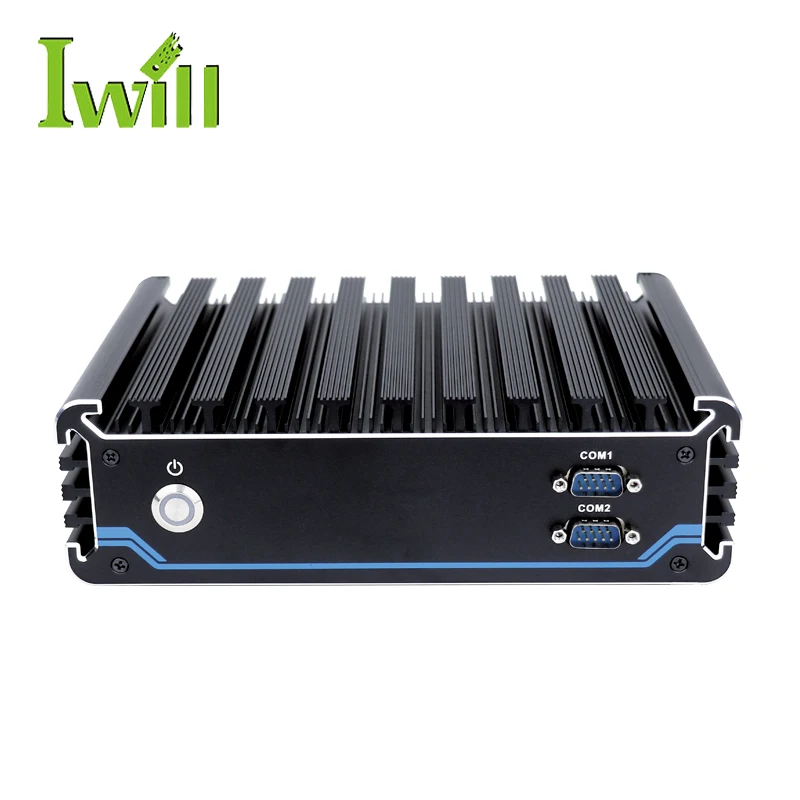 Thin Compact Computer  DC 9V to 36V Wide Voltage  6th Gen Core I3 5LAN GPIO  Mini Computer Portable for Win Linux
