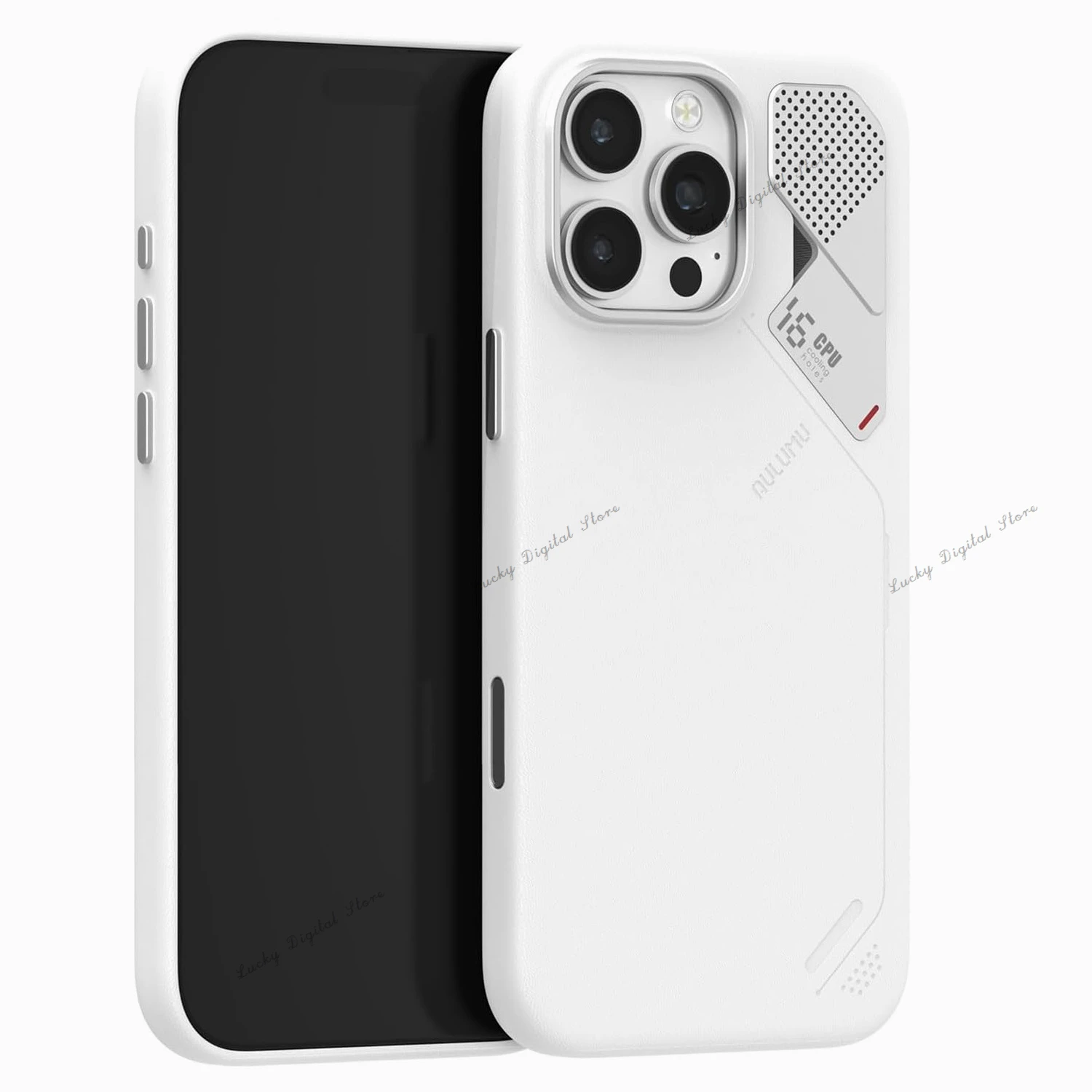 Aulumu A16 Vegan Leather iPhone Case Updated Camera Control Cooling Fins Compatible magnetic suction Magsafe protective cover