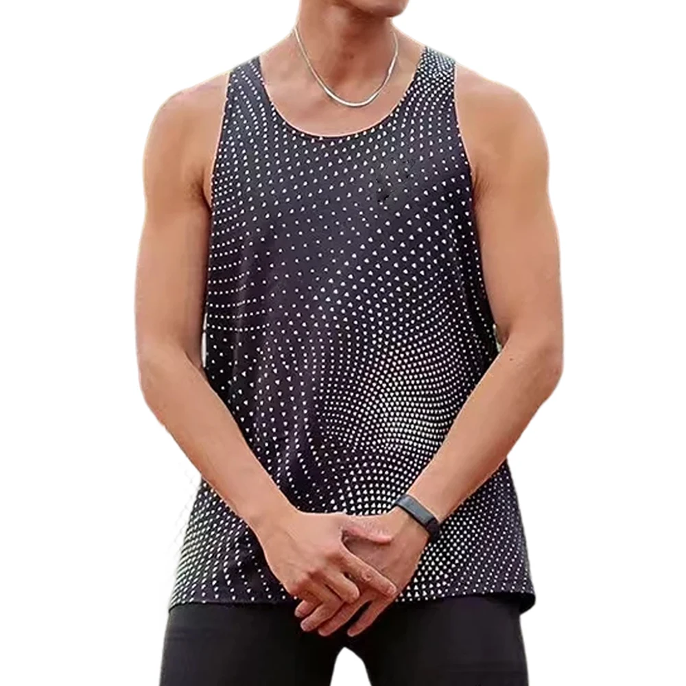 Men Run Vest Athletics Tank Top Speed Fitness Shirt Sleeveless Athlete Track Field Singlet