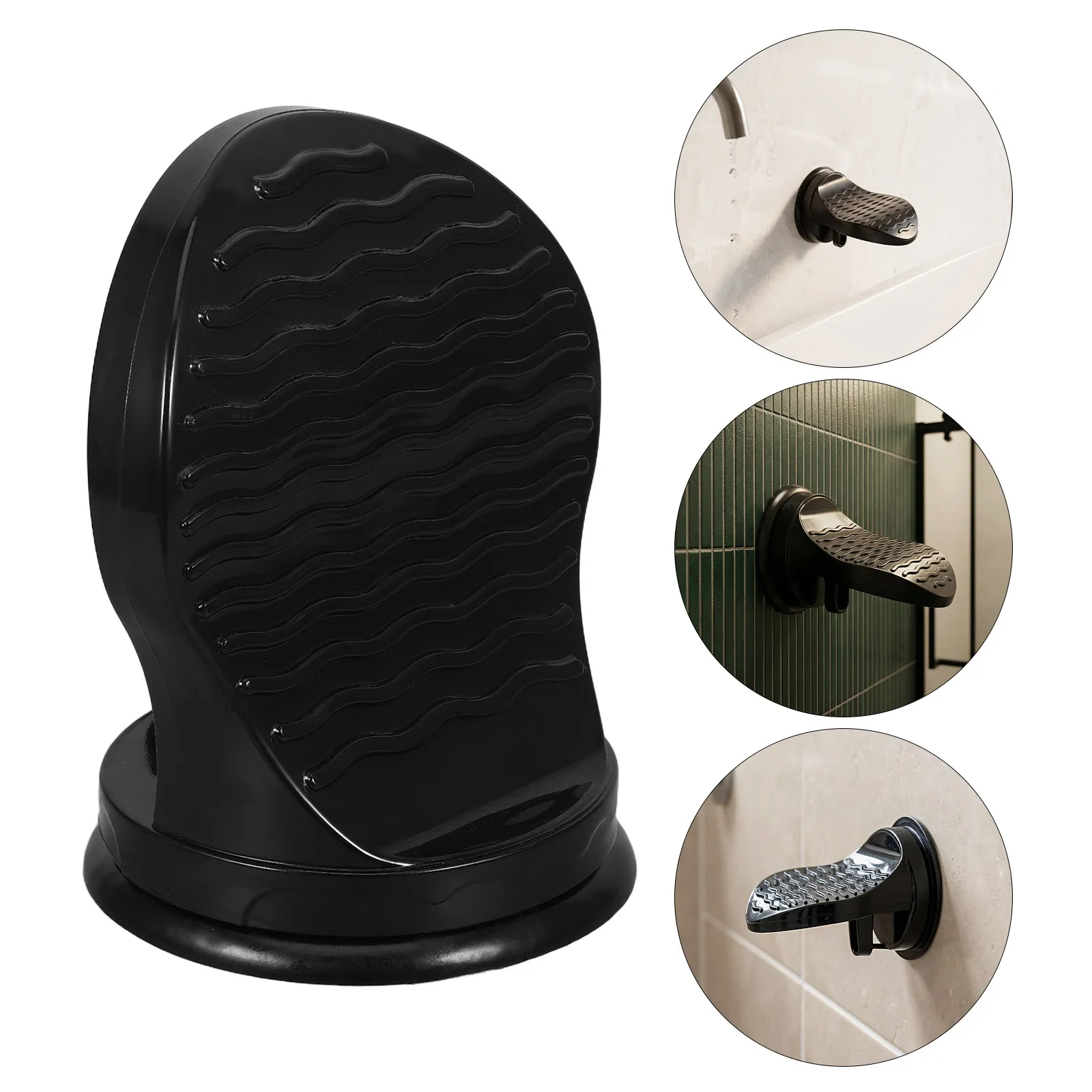 Shower Foot Rest Non-Slip Pedicure Foot Stool Punch-Free Bathroom Footstand for Shaving Legs Suction Cup Anti-Slip Shower