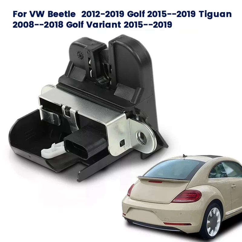 Car Rear Trunk Lock Latch 5M0827505E 5ND827505 For VW Beetle Golf Tiguan 2012-2019 Tailgate Boot Lock 6RD827505