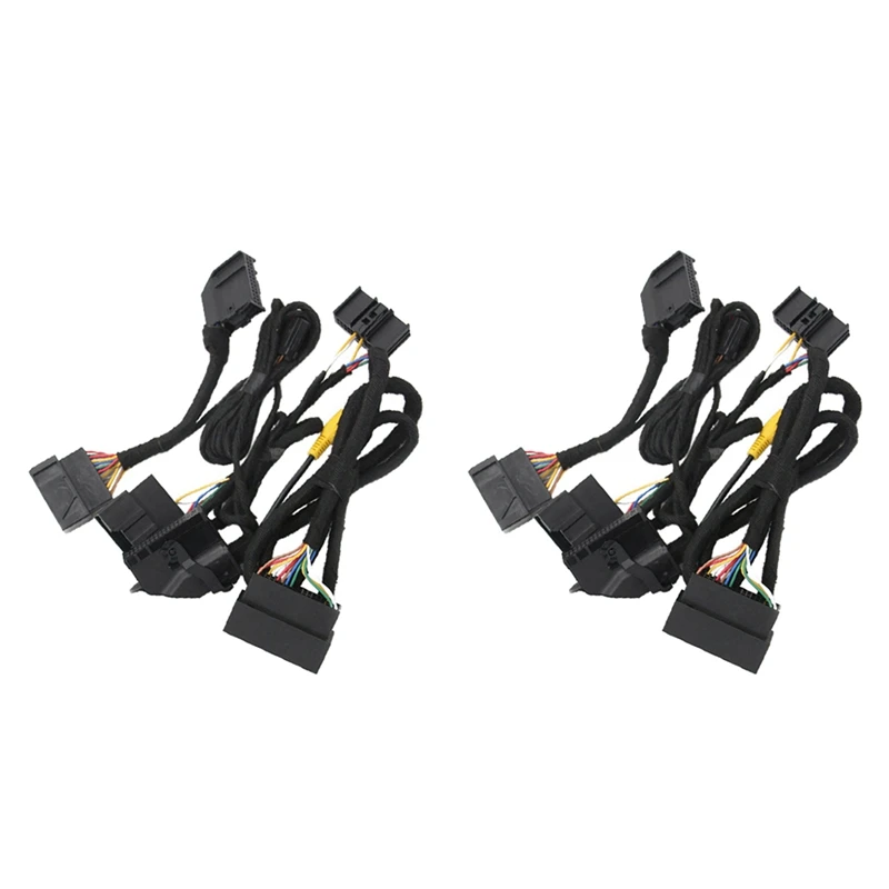 

2 Set 4Inch To 8Inch PNP Conversion Power Cable Harness Adapter For Ford F-150 Mustang Edge Fusion SYNC 1 2 To SYNC 3