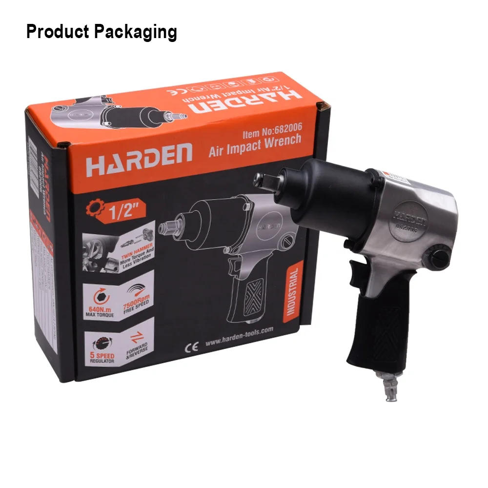CE Approved 640N.m Air Tools 1/2" Heavy Duty Air Impact Wrench - view 6