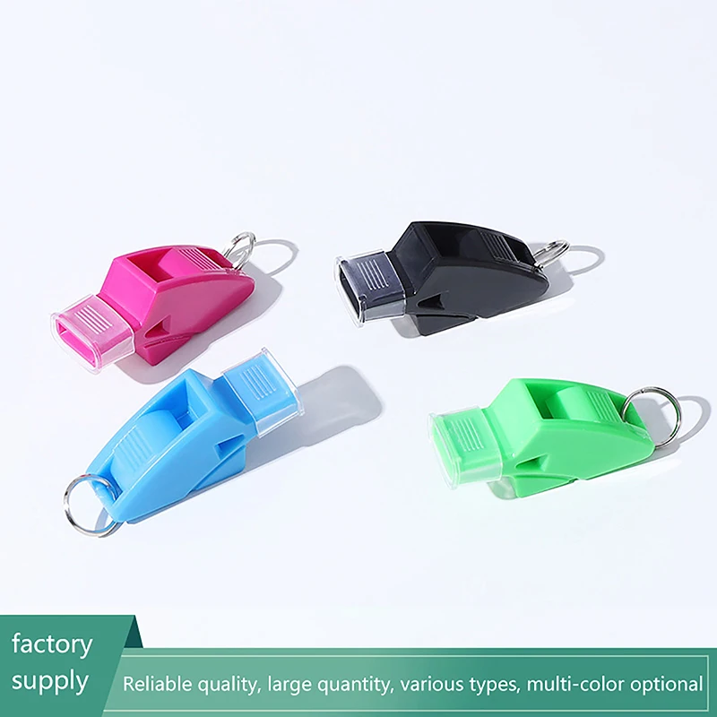 1Set Professional Football Whistle Crisp Sound Durable Convenient Adjustable Basketball Whistle with Lanyard Finger Clip