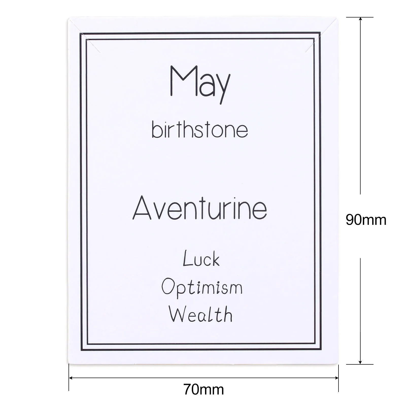 100pc Handmade 12 Months Birth Sign Design Packaging Card Paper Wish Lucky Friendship Bracelet Keychains Card Jewelry