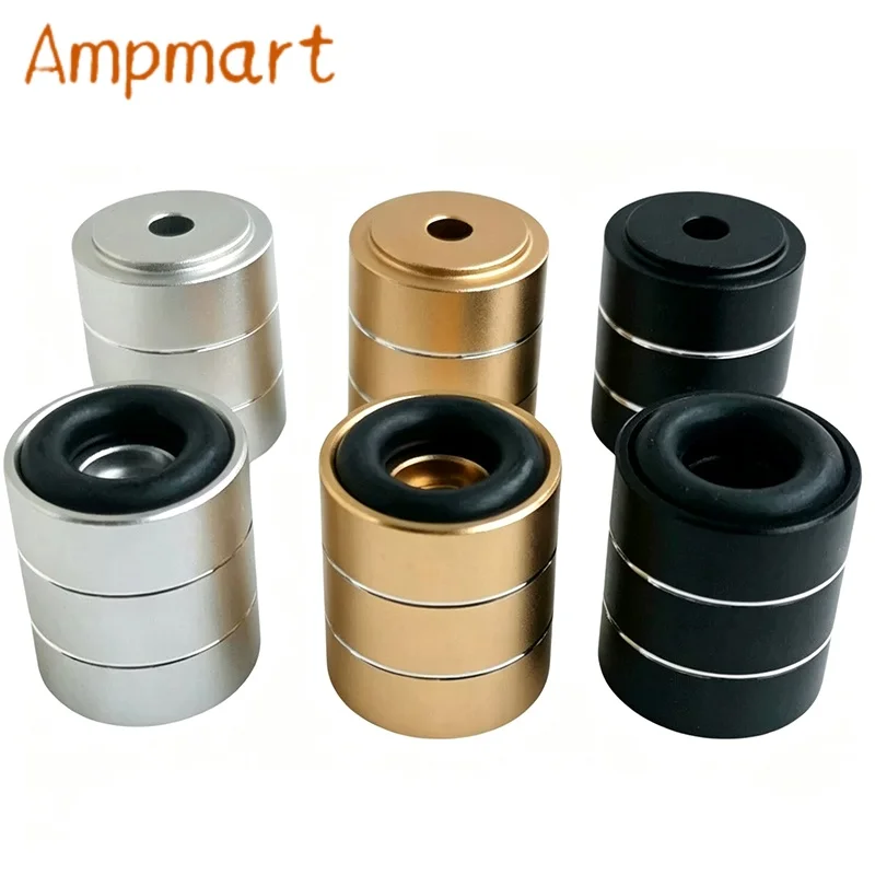 4Pcs Hi-Fi Audio Aluminium Alloy Anti-Vibration Foot Spads 20×23mm Shock-Absorbing Feet For Tube Amplifier Speaker Accessories