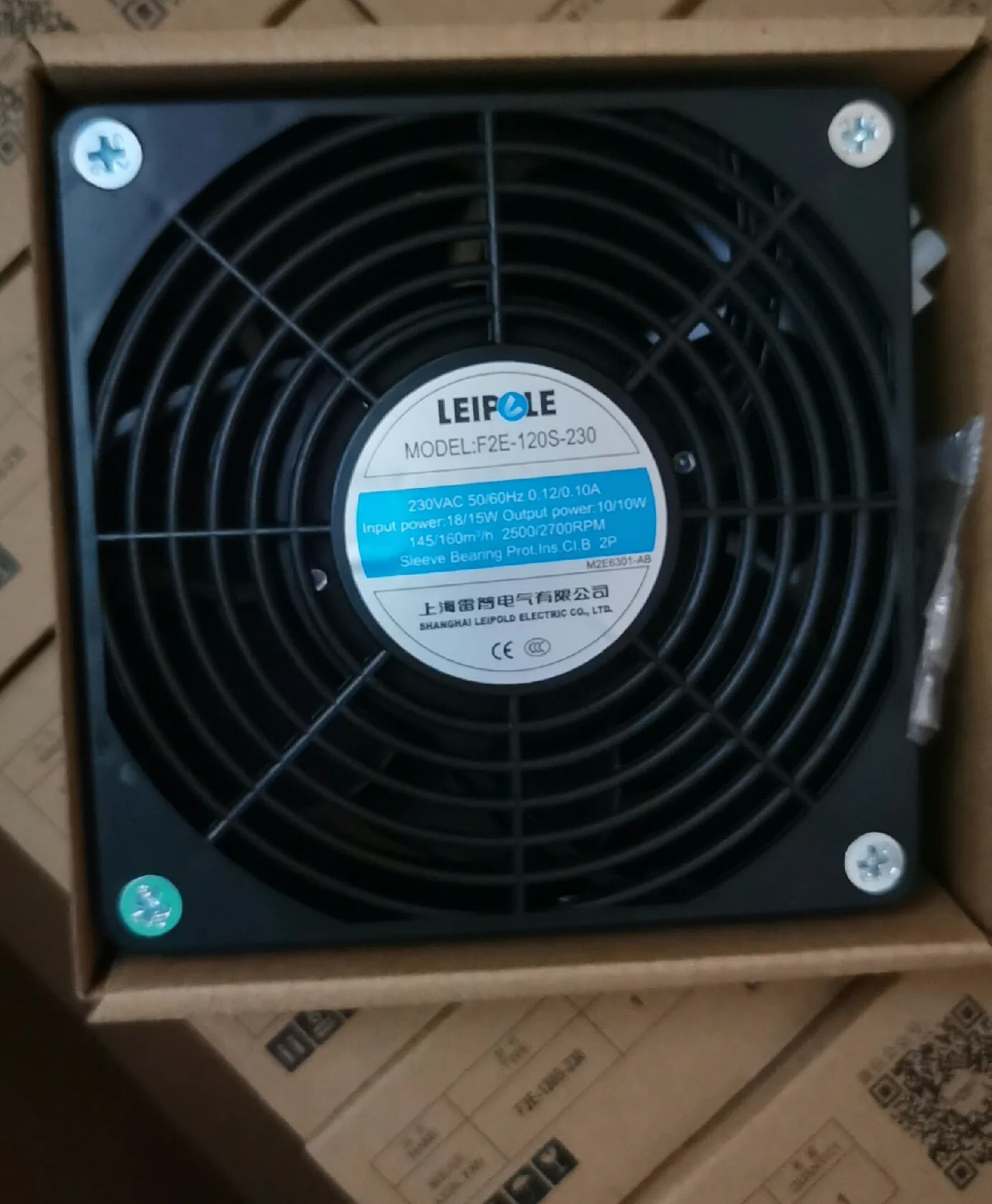 

Оригинальный вентилятор для охлаждения корпуса F2E-120S-230 220В 0.1А 12038, 4-дюймовый