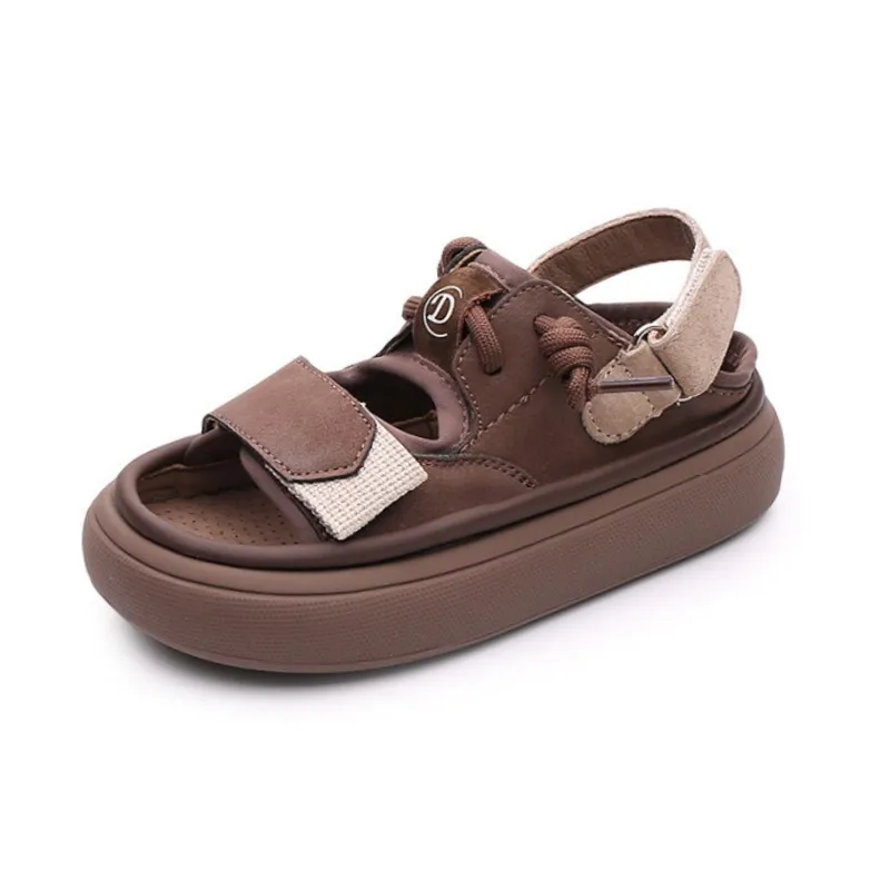 DIMI-Chaussures d\'été pour enfants, sandales de plage respirantes et coordonnantes, de haute qualité, à la mode, souples, pour garçons et filles,