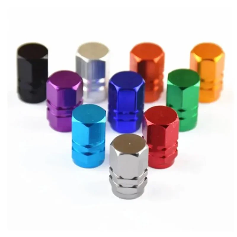 Tire Valve Stem Caps Decorative Tires Accessories Aluminum Alloy Nipple Wheel Caps For Cars Motorcycles Bicycle Cover Dustproof