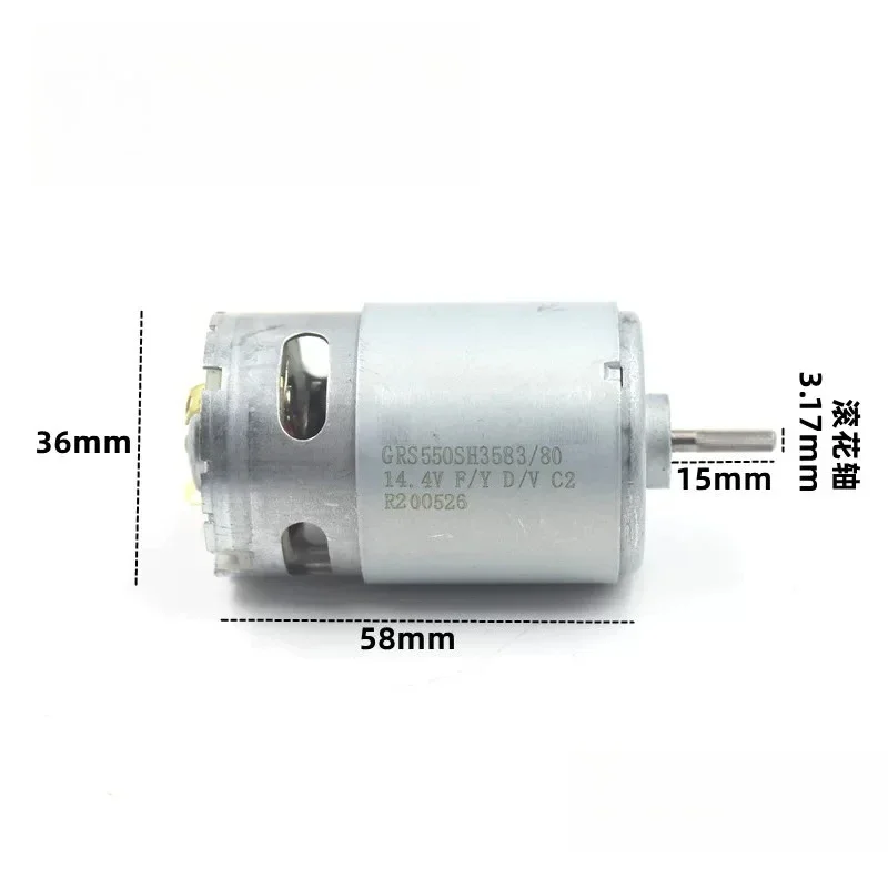 All-copper Wire Miniature Low-speed Torque Motor 550-3583 Rolling Floral Axis DC14.4v7350 High-torque Motor Parts.