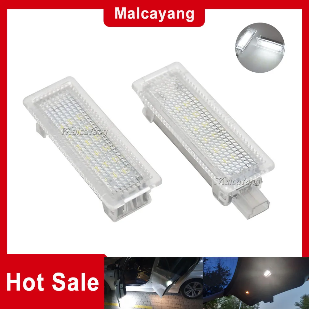 Luz LED para pie de puerta de coche, lámpara para maletero para BMW 1 3 5 6 7 Series E60 E70 E90 E65 E85 M3 MINI Z4 R50, luces de lectura sin Error