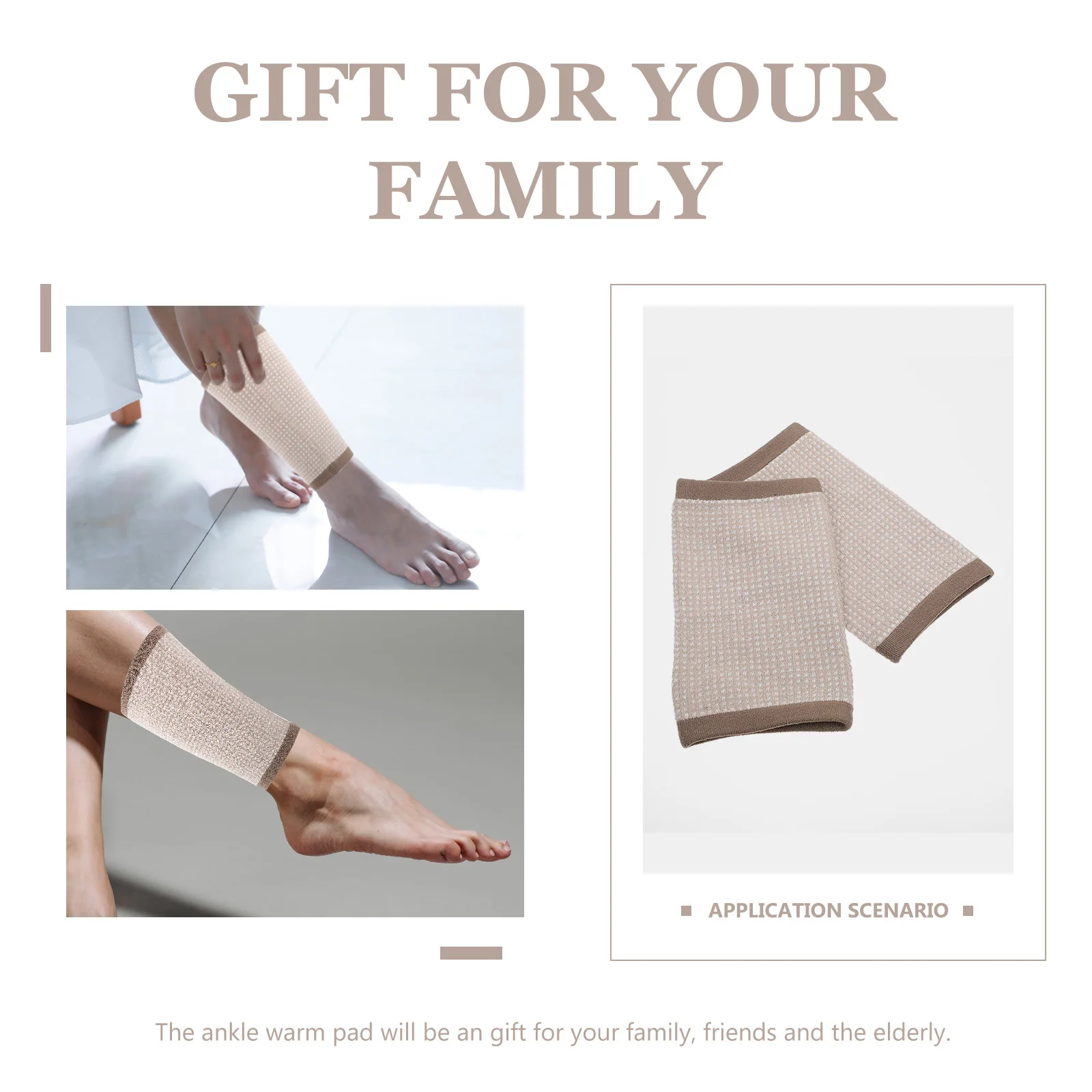 

2Pcs Ankle Brace Elastic Warmth Sleeve for Muscle Support Arthritis Relief Fitness Ankle Cover Sports Outdoor Activities